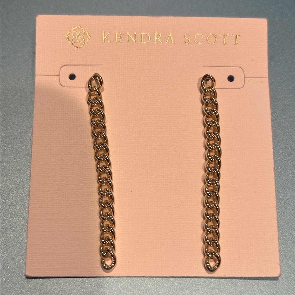 Kendra Scott Gold Chain Earrings